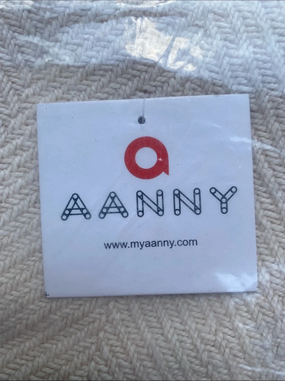 NEW✨AANNY Organic Cotton Pillow/Cushion Cover in Faded Weave 45 cm X 45 cm